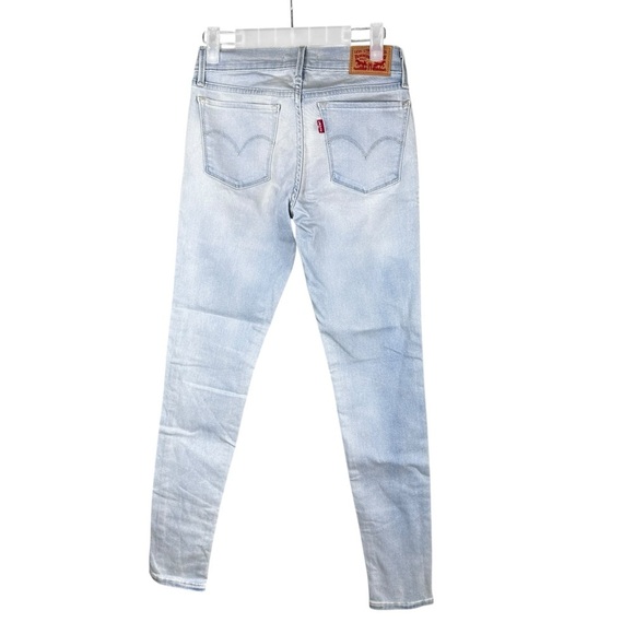 Levi’s 710 Super Skinny Mid Rise Jeans in Light Wash Size 25 - Picture 4 of 11